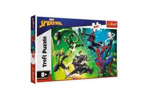 Puzzle Spiderman - V pavučině 300dílků 60x40cm v krabici 40x27x4,5cm