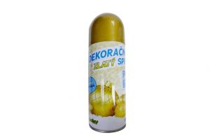 Dekorační sprej zlatý 250ml 17cm