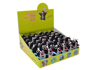 Prodejní box 36 ks, Krtek 10 cm kalhotky, plyšový přívěsek na karabince