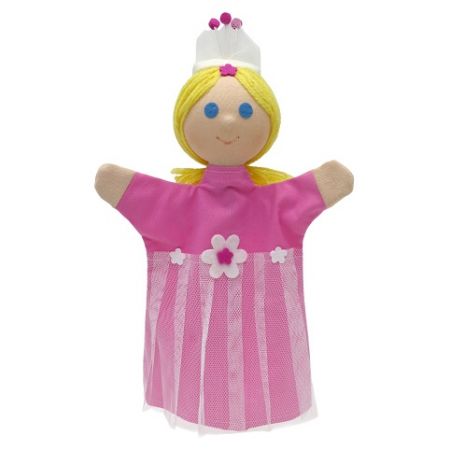 Víla květinová 31 cm, růžová, maňásek