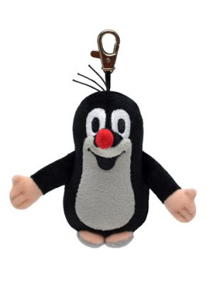 Krtek 10 cm, plyšový přívěsek na karabince