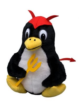 Tučňák Sven 30 cm, čert, plyšová hračka