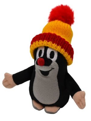 Krtek 12 cm kulich červeno-žlutý