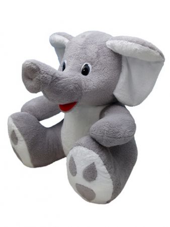 Slůně Bimbo 60 cm, šedé, plyšová hračka