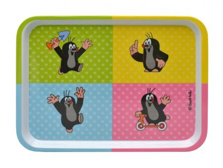 Tácek 28x20 cm Krtek, čtyřbarevný