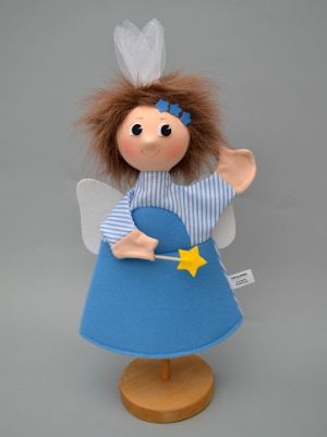 Víla Hlásulka 33 cm modrá, logopomůcka