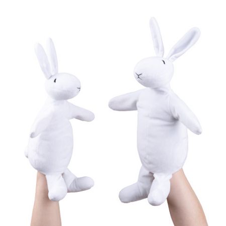 Králíci Bob a Bobek, maňásci, 2dílná sada, plyšové hračky