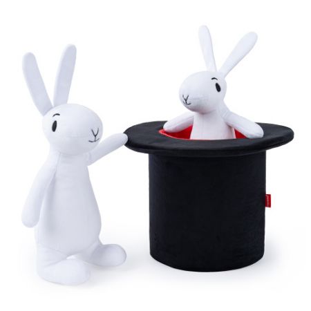 Králíci Bob a Bobek v klobouku, 3dílná sada, plyšová hračka