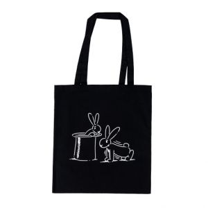 Taška přes rameno Bob a Bobek, 42x38 cm, černá, cvičit