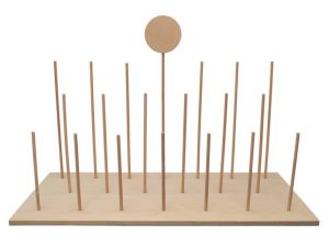 Stojan na 19 ks maňásků, vodorovný