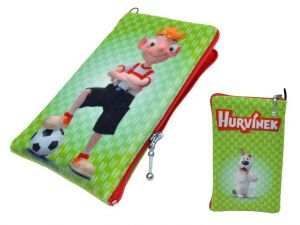 Obal na mobil 5,5" Hurvínek, zelený