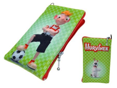Obal na mobil 5,5" Hurvínek, zelený