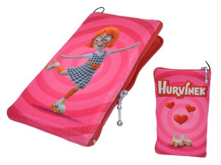 Obal na mobil 5,5" Hurvínek, růžový