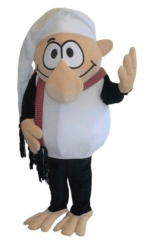 Vochomůrka, reklamní kostým na postavu 160-180 cm, včetně přepravní tašky. Vyrobeno ručně 