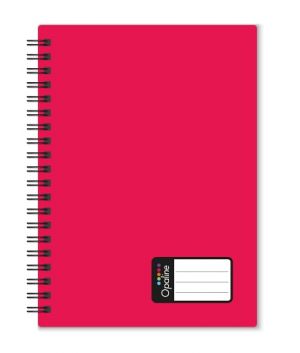 Twin wire blok A5 PP Opaline červená