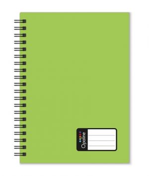 Twin wire blok A5 PP Opaline zelená