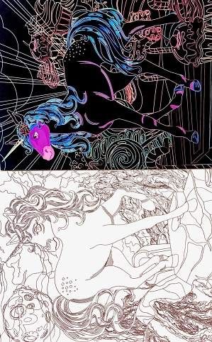 Báječní Jednorožci - úžasná škrábací knižka a omalovánky