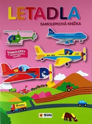 Letadla - samolepková knížka k opakovanému použití