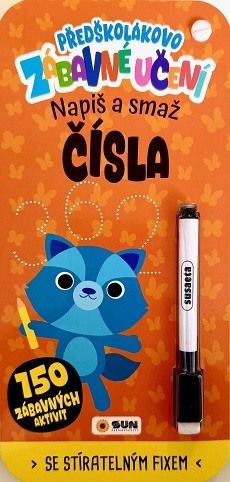 Předškolákovo zábavné učení - ČÍSLA- napiš a smaž