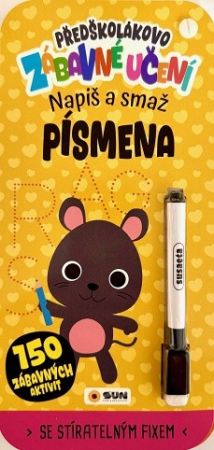Předškolákovo zábavné učení - PÍSMENA - napiš a smaž