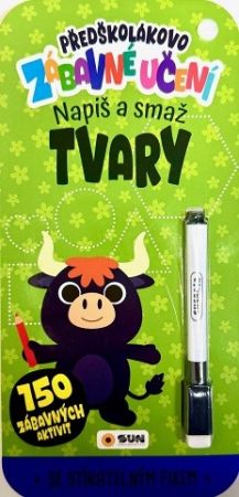 Předškolákovo zábavné učení - TVARY - napiš a smaž