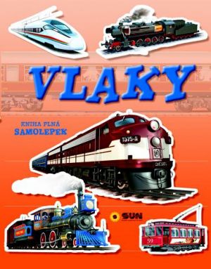 Vlaky -kniha plná samolepek
