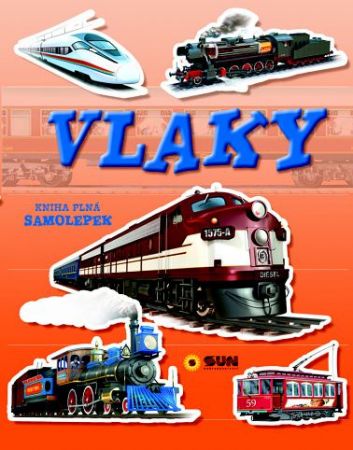 Vlaky -kniha plná samolepek