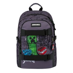 BAAGL Školní batoh Skate Minecraft TNT
