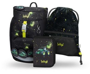 BAAGL SET 3 Airy Traktor: batoh, penál, sáček GRS