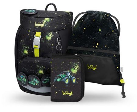 BAAGL SET 3 Airy Traktor: batoh, penál, sáček GRS
