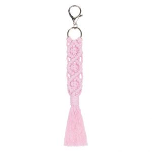 BAAGL Přívěsek Macrame růžový