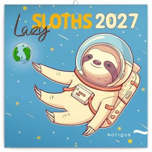 Kalendář nástěnný poznámkový Pohodoví lenochodi 2027, 30 x 30 cm / PGP-36352-V