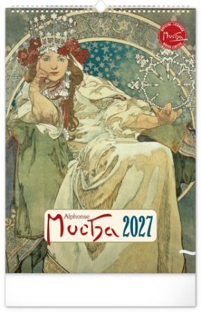 Kalendář nástěnný Alfons Mucha 2027, 33 x 46 cm / PGN-36373-L