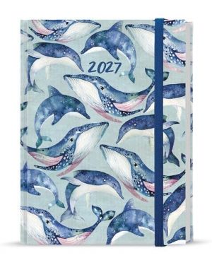 Diář denní - Adam - Lamino - B6 - Velryba 2027, 12cm x 16,5cm, BDA9-7-27