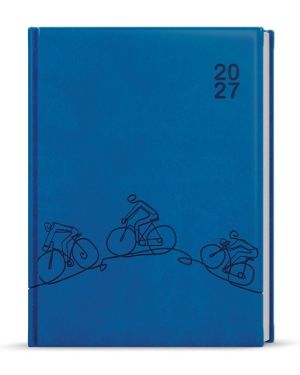 Diář denní - Adam - Vivella s ražbou - B6 - jasně modrá - Kolo 2027, 12cm x 16,5cm, BDA61-
