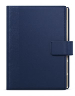 Diář denní - Ctirad s výsekem - Elite - A5 - modrá 2027, 14,3cm x 20,5cm, BDCk38-1-27