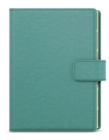 Diář denní - Ctirad s výsekem - Elite - A5 - tyrkysová  2027, 14,3cm x 20,7cm, BDCk38-8-27
