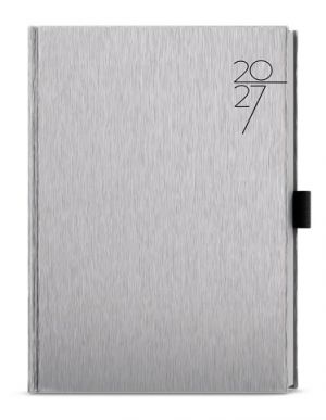 Diář denní - David - ForMen - A5 - Silver 2027, 14,3cm x 20,5cm, BDD30-9-27