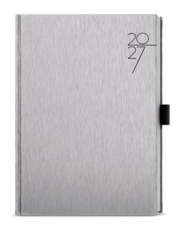 Diář denní - David - ForMen - A5 - Silver 2027, 14,3cm x 20,5cm, BDD30-9-27