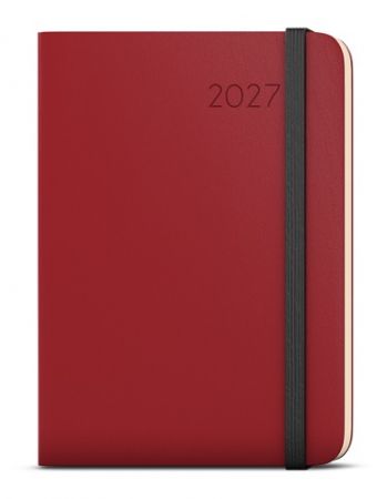 Diář denní - David - Hemingway - A5 - bordó 2027, 14,3cm x 20,5cm, BDDk5-3-27