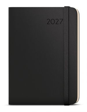 Diář denní - David - Hemingway - A5 - černý 2027, 14,3cm x 20,5cm, BDDk5-2-27