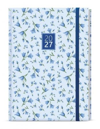 Diář denní - David - Lamino - A5 - Modrý 2027, 14,3cm x 20,5cm, BDD9-5-27