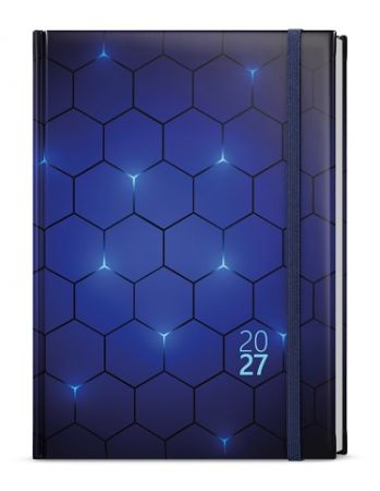 Diář denní - David - Lamino - A5 - Síť 2027, 14,3cm x 20,5cm, BDD9-9-27