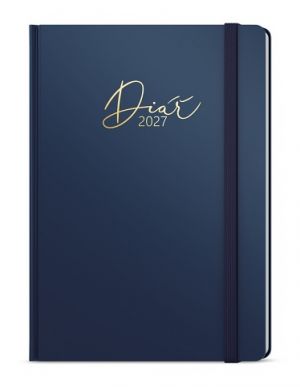Diář denní - David - Luxi - A5 - modrá 2027, 14,3cm x 20,5cm, BDD8-1-27