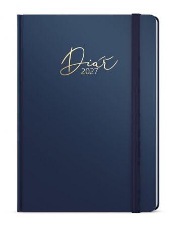 Diář denní - David - Luxi - A5 - modrá 2027, 14,3cm x 20,5cm, BDD8-1-27