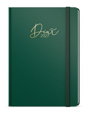 Diář denní - David - Luxi - A5 - zelená 2027, 14,3cm x 20,5cm, BDD8-5-27
