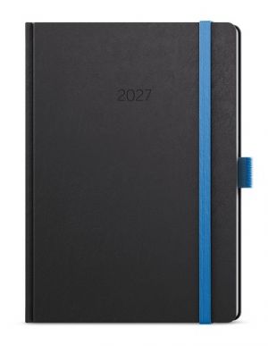 Diář denní - David - Nora - A5 - modrá 2027, 14,3cm x 20,5cm, BDD20-1-27