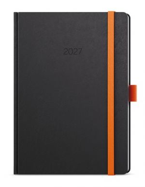 Diář denní - David - Nora - A5 - oranžová 2027, 14,3cm x 20,5cm, BDD20-4-27