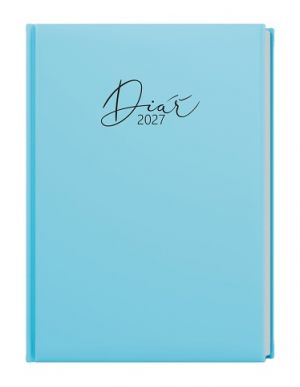 Diář denní - David - Pastel - A5 - modrá 2027, 14,3cm x 20,5cm, BDD9P-11-27