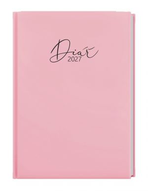 Diář denní - David - Pastel - A5 - růžová 2027, 14,3cm x 20,5cm, BDD9P-51-27